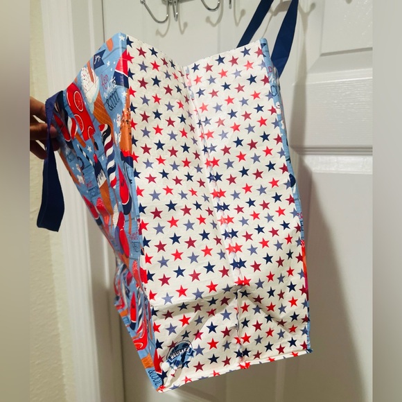 LIKE NEW Patriotic 4th of July Ice Cream and Fruit Red White and Blue Tote Bag - Picture 4 of 8
